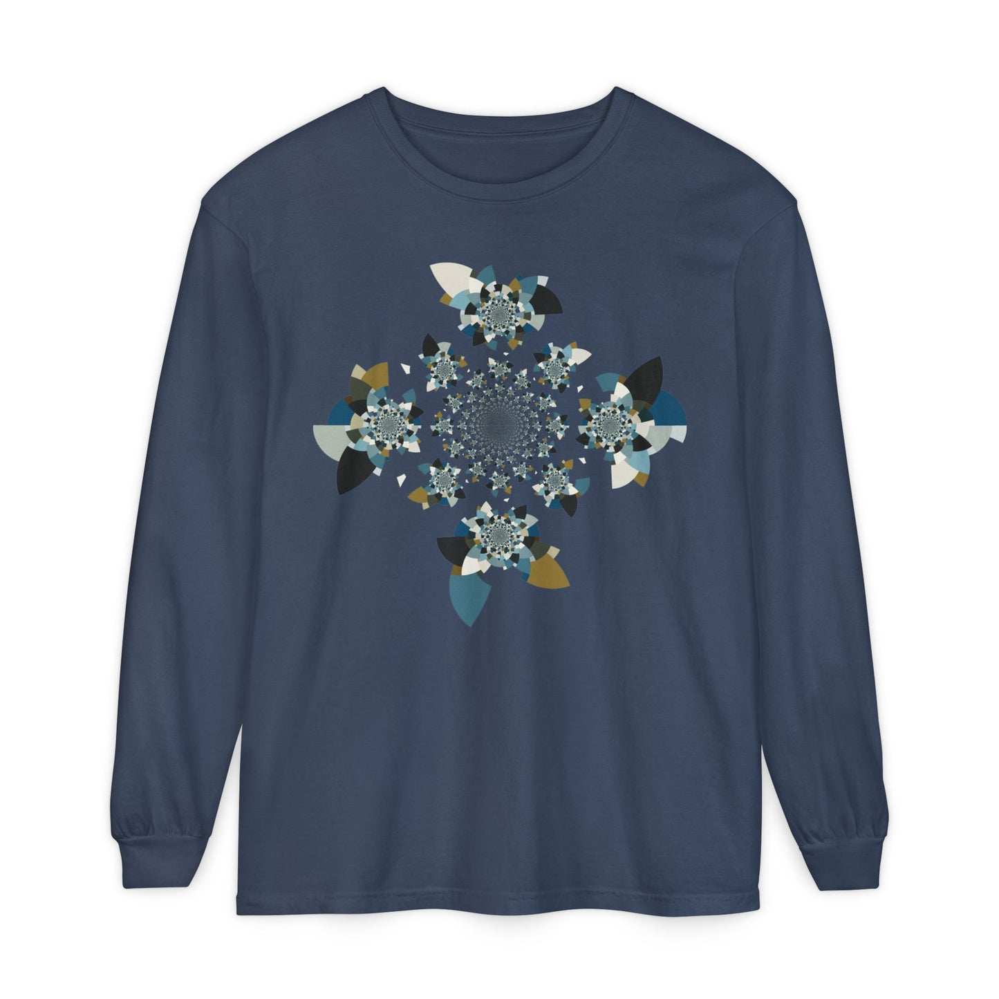 Unisex Long Sleeve T-Shirt "FLORAHEDRON" Perfect for Casual Comfort and Unique Style