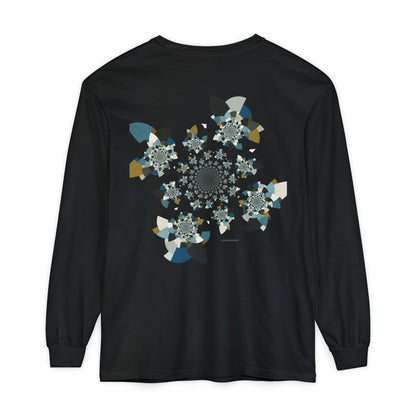 Unisex Long Sleeve T-Shirt "FLORAHEDRON" Perfect for Casual Comfort and Unique Style