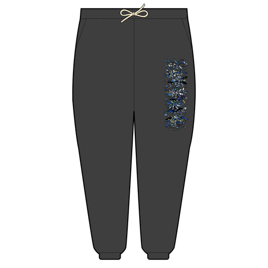 Unisex Fleece Sweatpants "CIRCUIT"  Cozy Lounge Wear