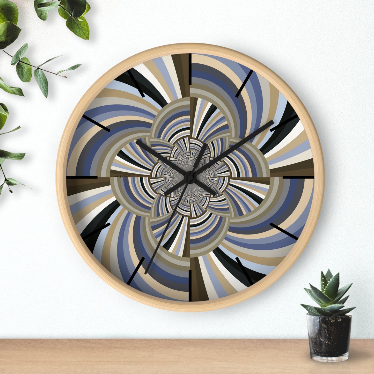 "STRIPE INVERSION" JB custom designed Wall Clock