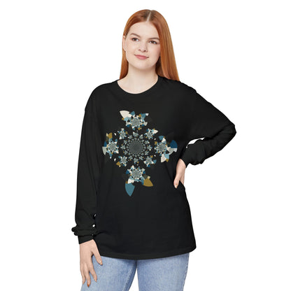 Unisex Long Sleeve T-Shirt "FLORAHEDRON" Perfect for Casual Comfort and Unique Style