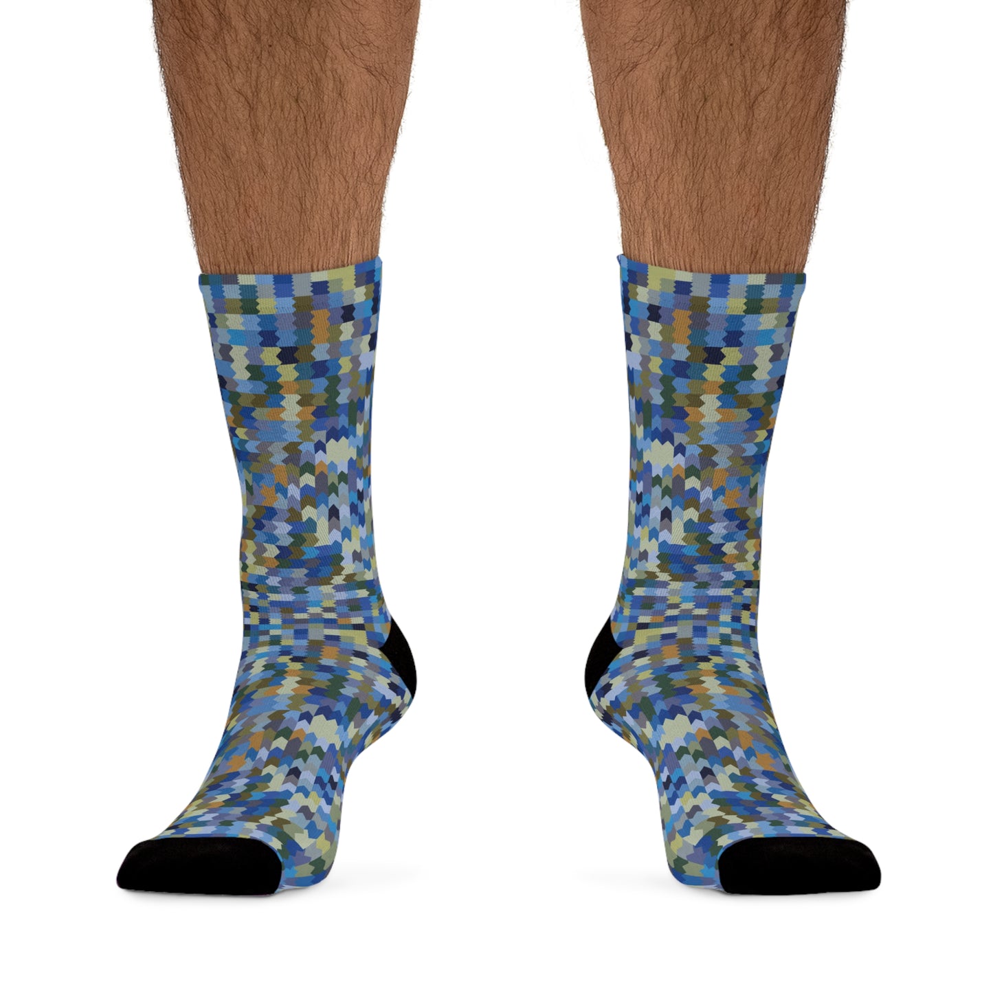 Recycled Poly Socks  "RICKRACK" Jhane Barnes custom design