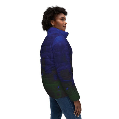 Women’s Puffer Jacket "QUADVOIDS"  Jhane Barnes custom design