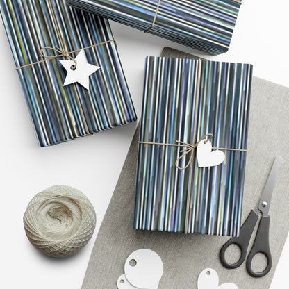 "BANDWIDTH STRIPE" Blue - Gift Wrap Paper