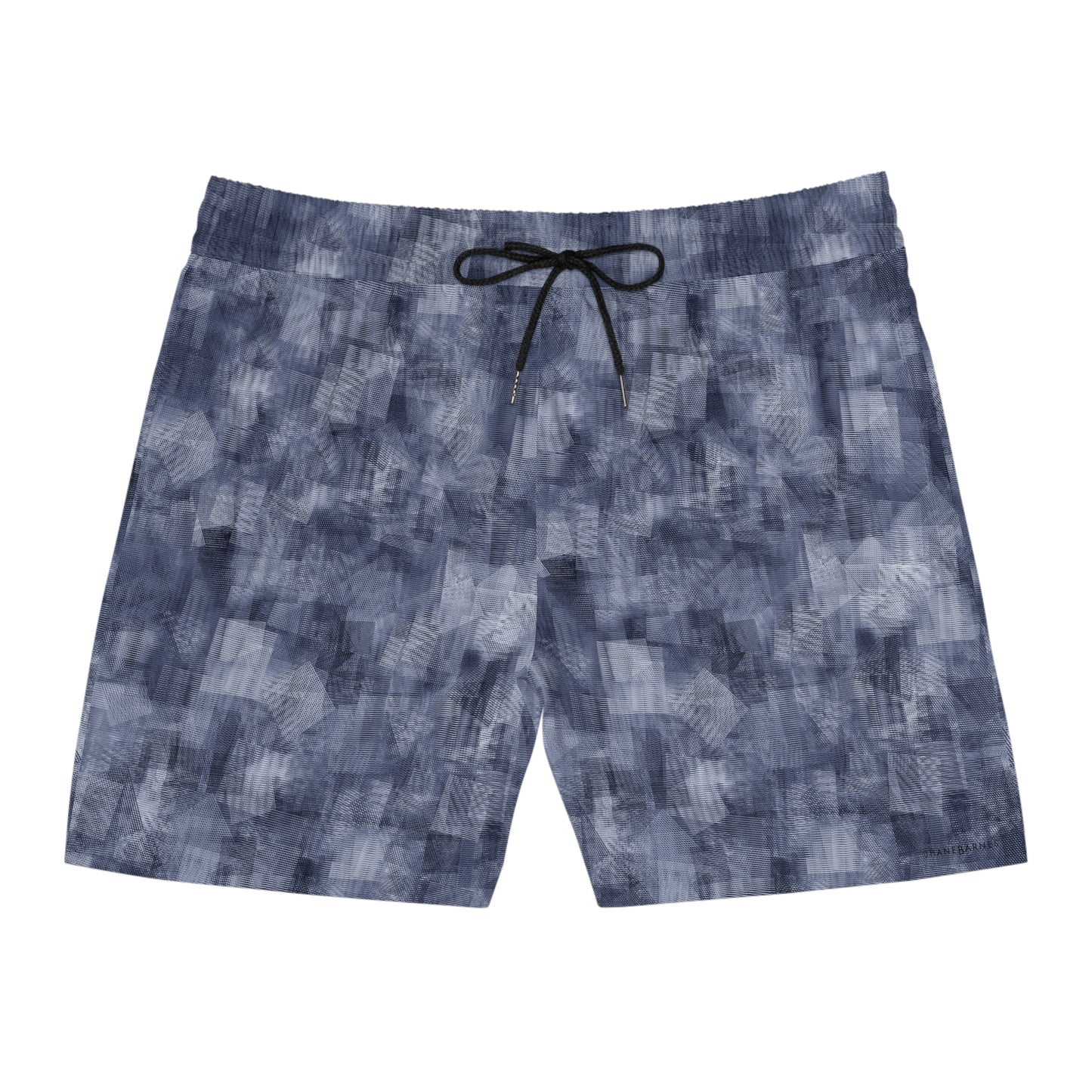 Men's Mid-Length Swim Shorts "MOIRE" col Navy