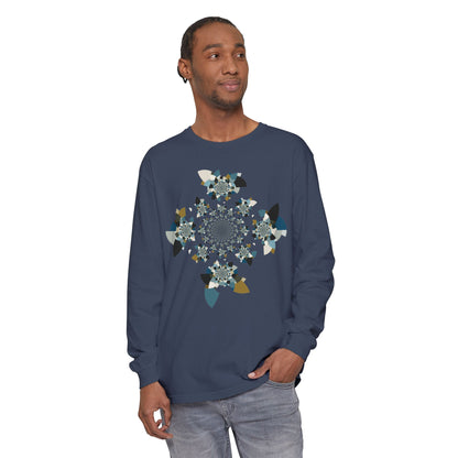 Unisex Long Sleeve T-Shirt "FLORAHEDRON" Perfect for Casual Comfort and Unique Style