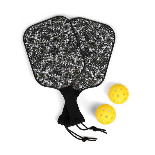 Pickleball Paddle Set with Balls "SCRIBBLE" Perfect for Fun Outdoor Play