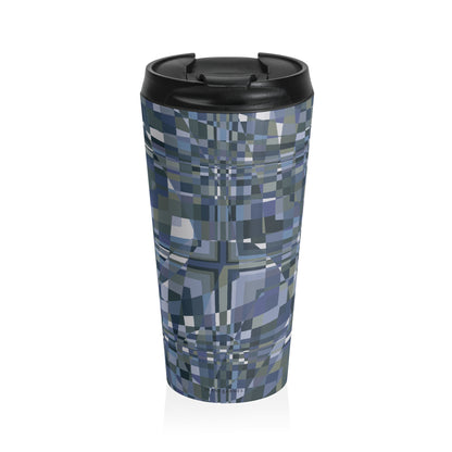 "QUAD"  Col Ocean - Stainless Steel Travel Mug