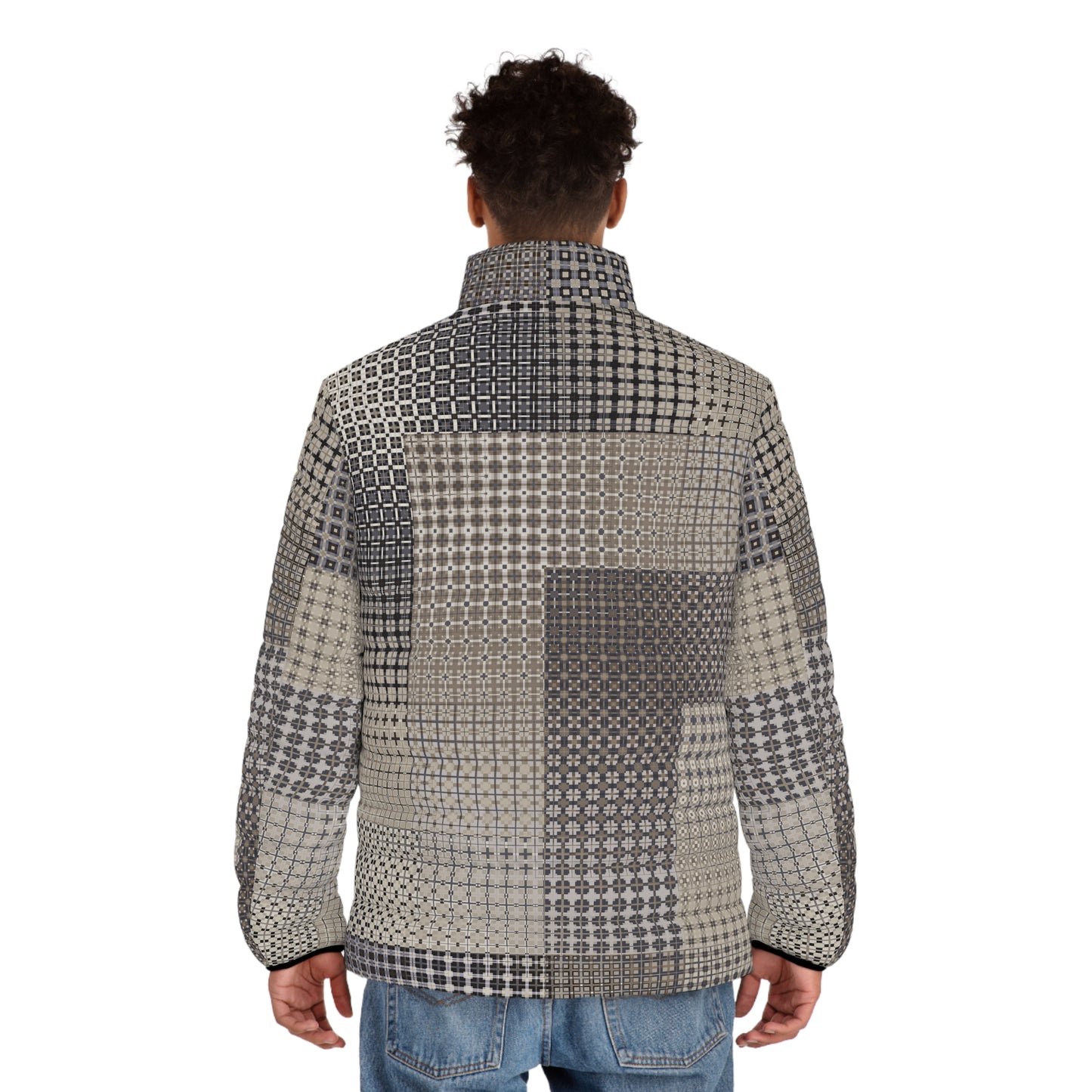 Men's Puffer Jacket "FREQUENCY" col-1, Jhane Barnes custom design