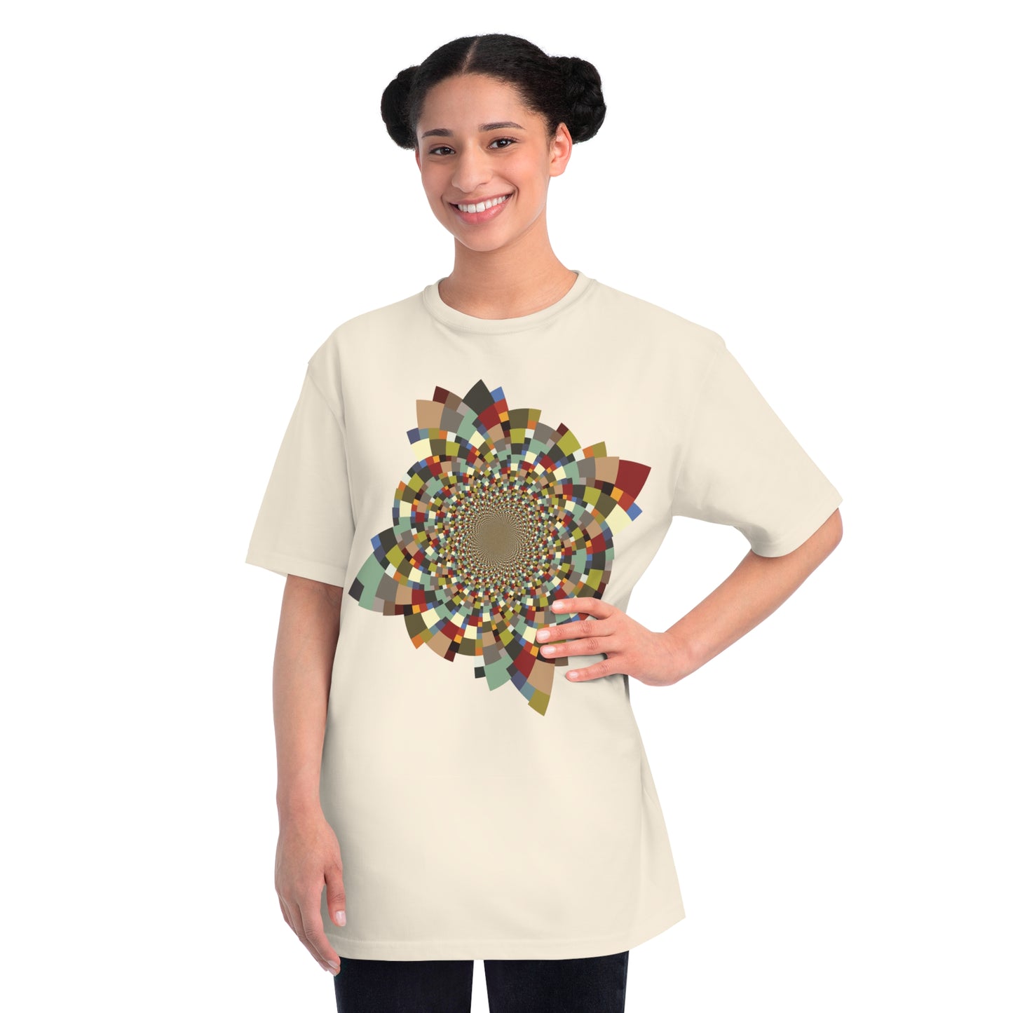 Organic Unisex Classic T-Shirt with Vibrant Schatt Pattern (multiple colors)