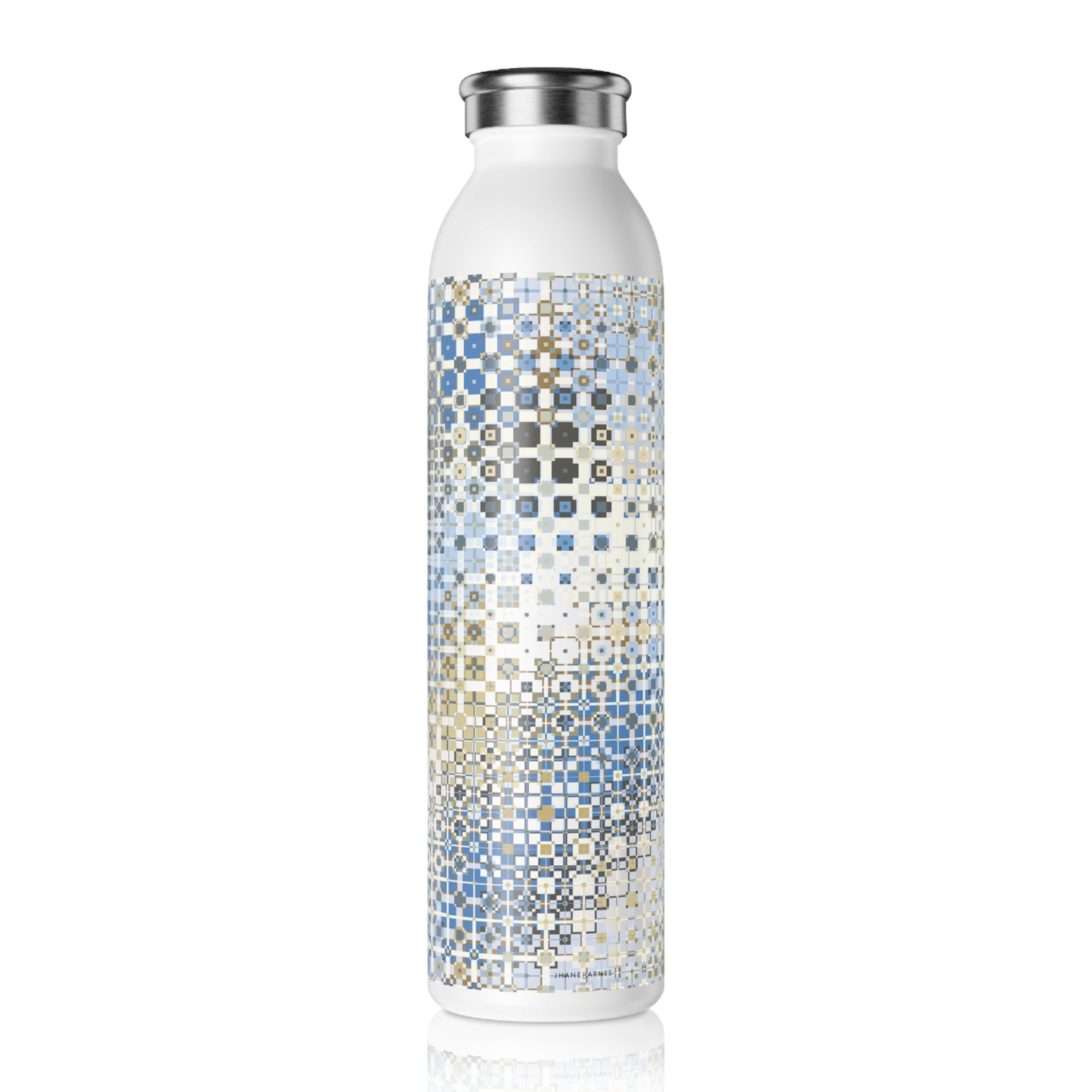 "FREQUENCY"  col. Celestial Slim Water Bottle custom Jhane Barnes design