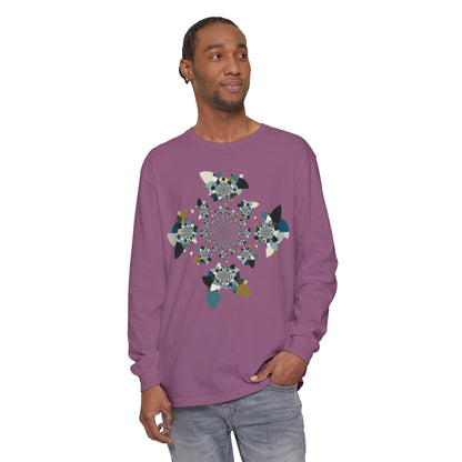 Unisex Long Sleeve T-Shirt "FLORAHEDRON" Perfect for Casual Comfort and Unique Style