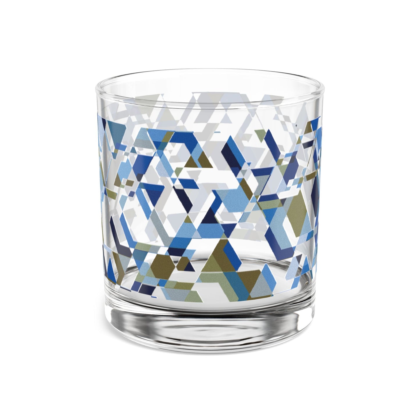 "HEXES"  Blue Jeans - JB custom designed glass, 10oz