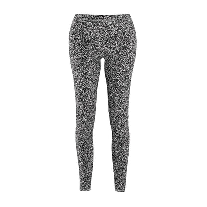 Women's Mid-rise Casual Leggings "MAGIC SQUARE" col. Black & White