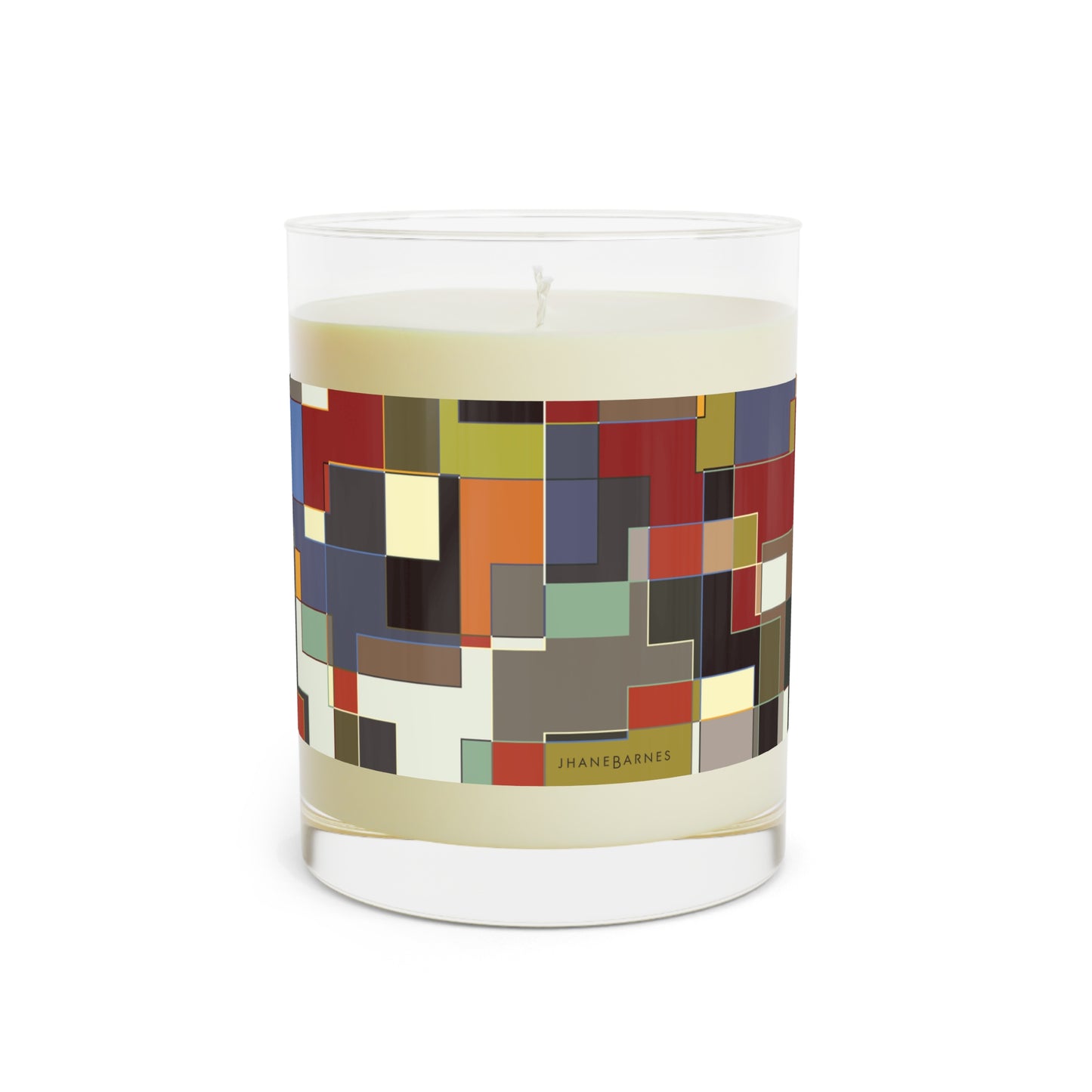 "POLYOMINOES"  col. Varicolor  Scented Candle - choose from three scents, 11oz