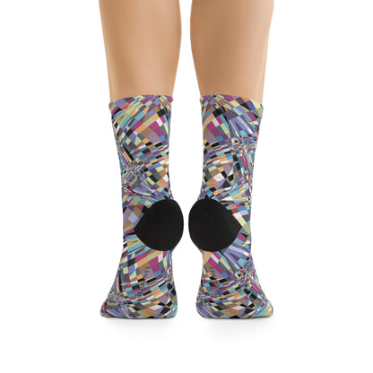 Recycled Poly Socks  "SLICE" Jhane Barnes custom design