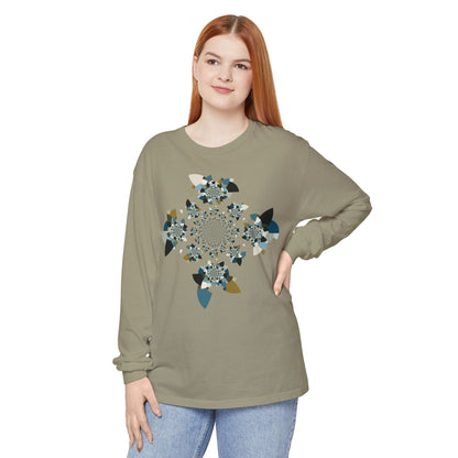 Unisex Long Sleeve T-Shirt "FLORAHEDRON" Perfect for Casual Comfort and Unique Style