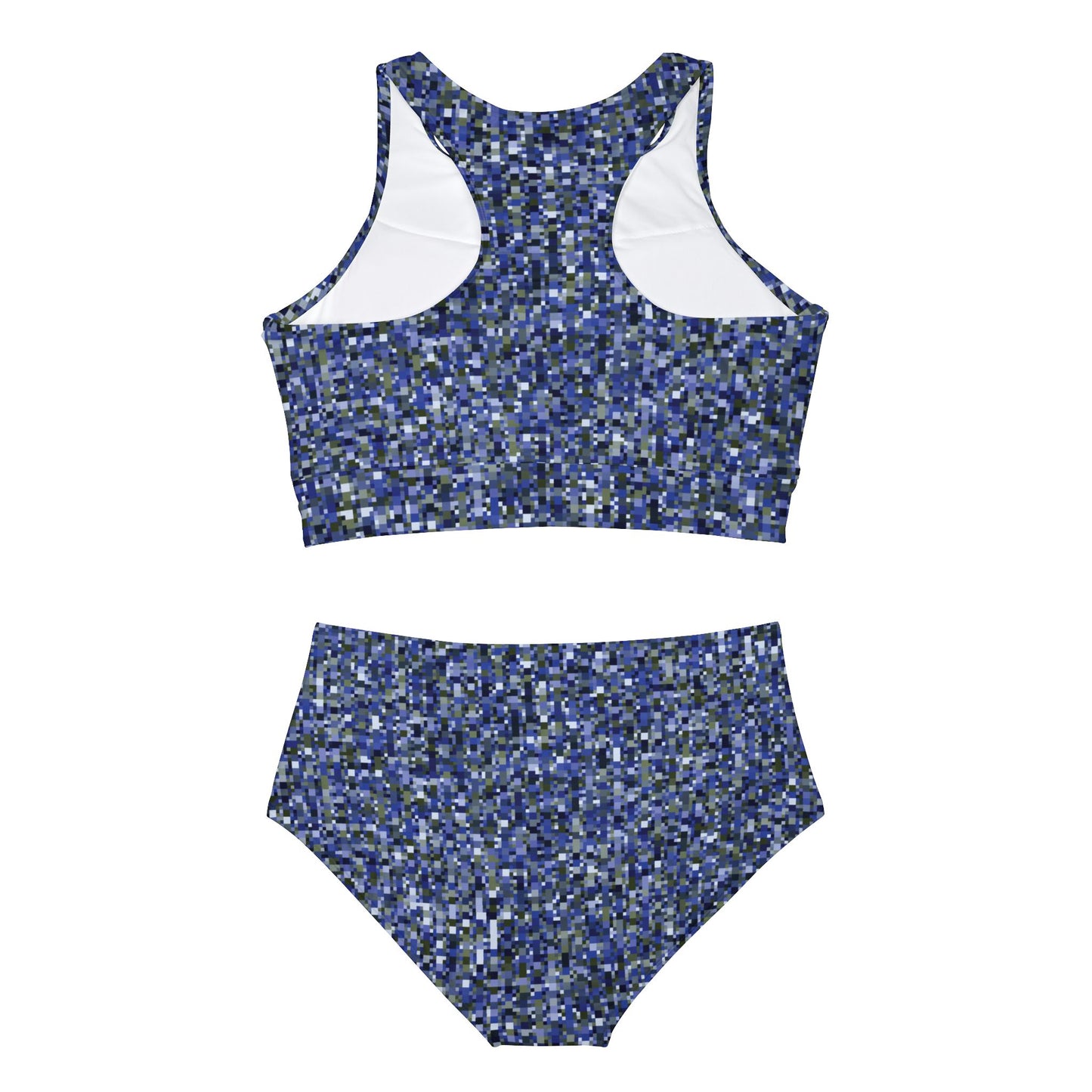 Sporty Bikini Set "CAMOU-SCHATT" col. Cobalt Pulse