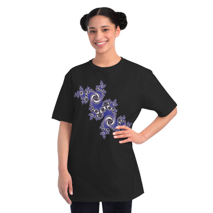 Organic Unisex Classic T-Shirt with Vibrant Fractal Pattern