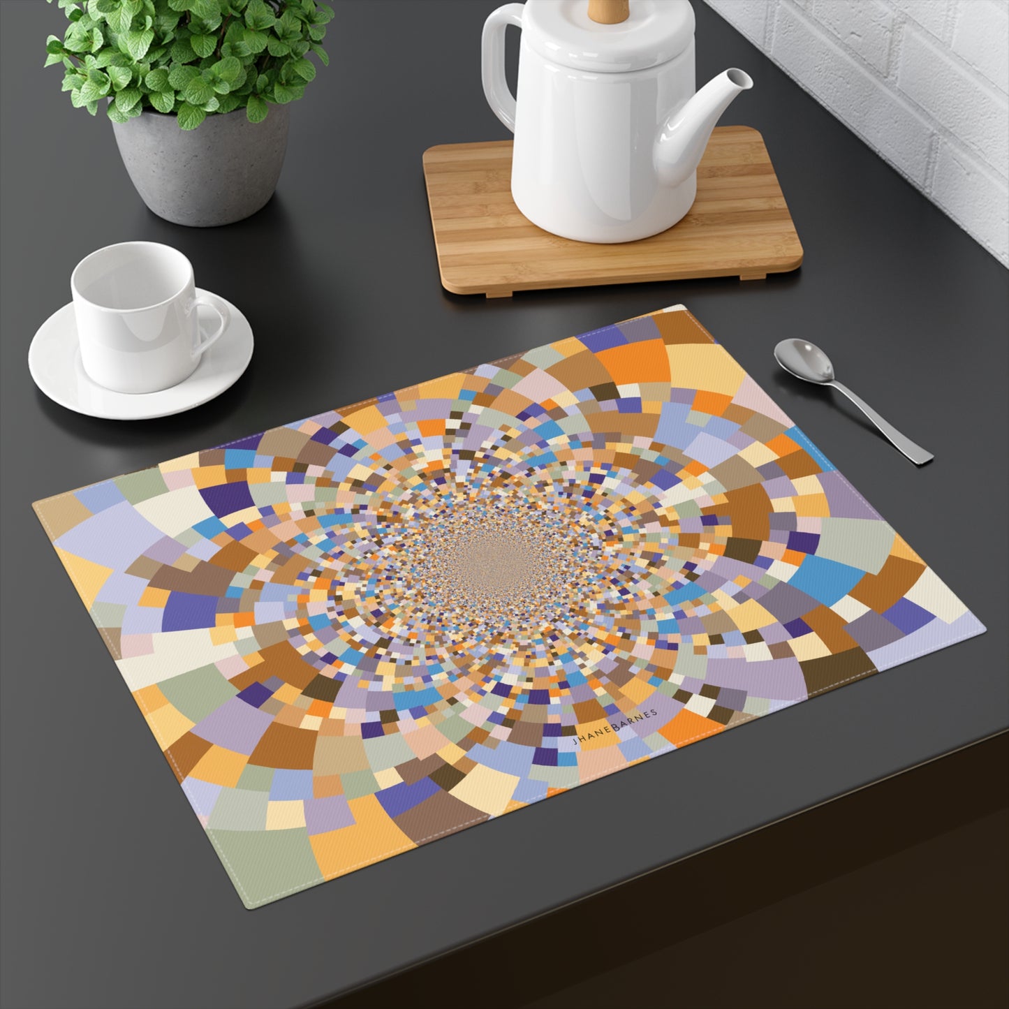 "SCHATT INVERSION" col Sedona Placemat Jhane Barnes custom design