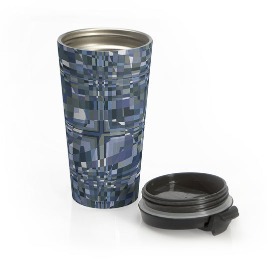 "QUAD"  Col Ocean - Stainless Steel Travel Mug