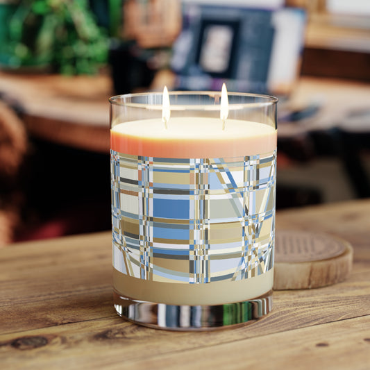 "GRIDWRAP"  col. Celestial  Scented Candle - choose from three scents, 11oz