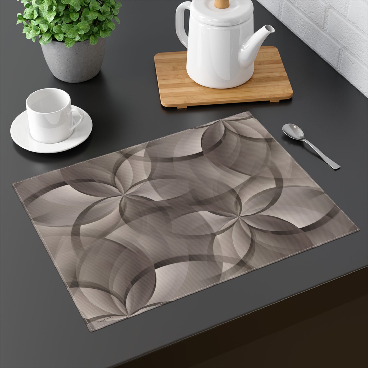 "FLORA" col Dusk Placemat Jhane Barnes custom design