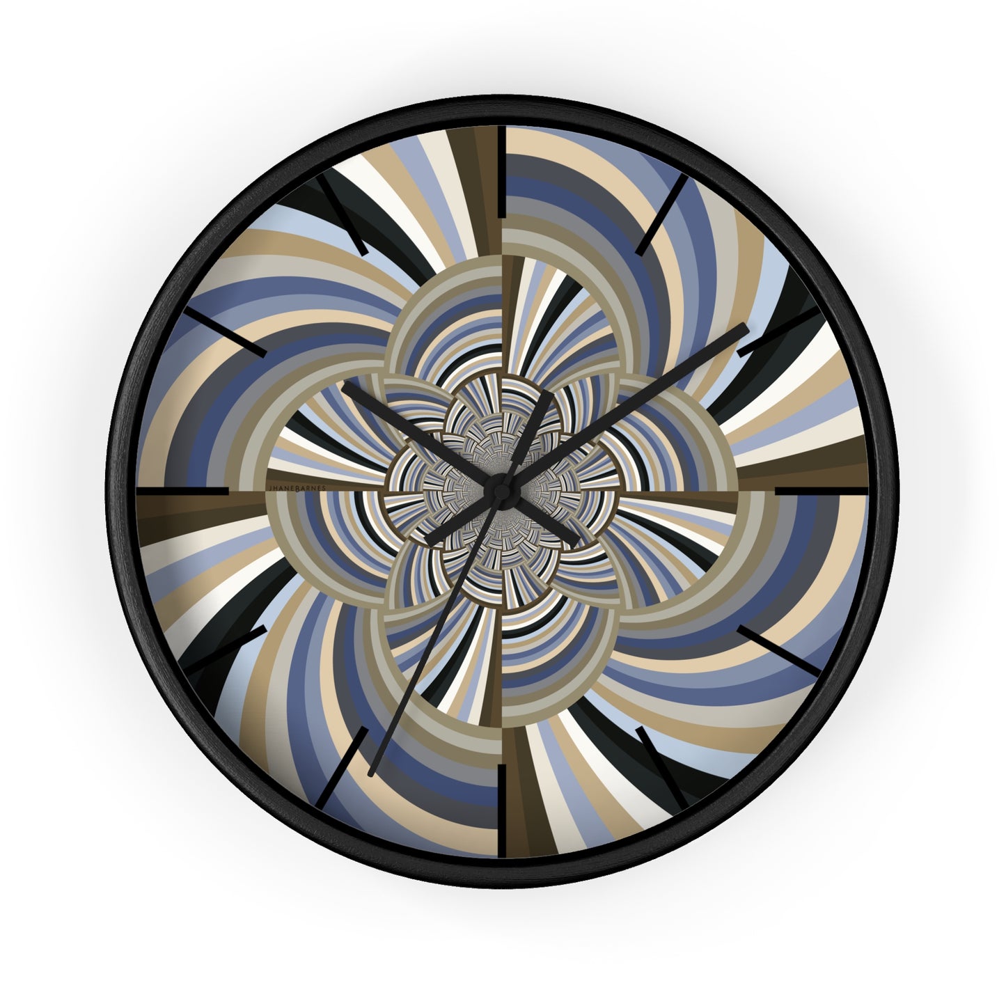 "STRIPE INVERSION" JB custom designed Wall Clock