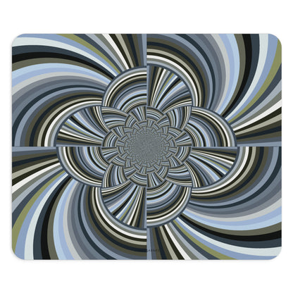 Mouse Pad (Round or Rectangle) "STRIPE INVERSION" col Slate Brigade