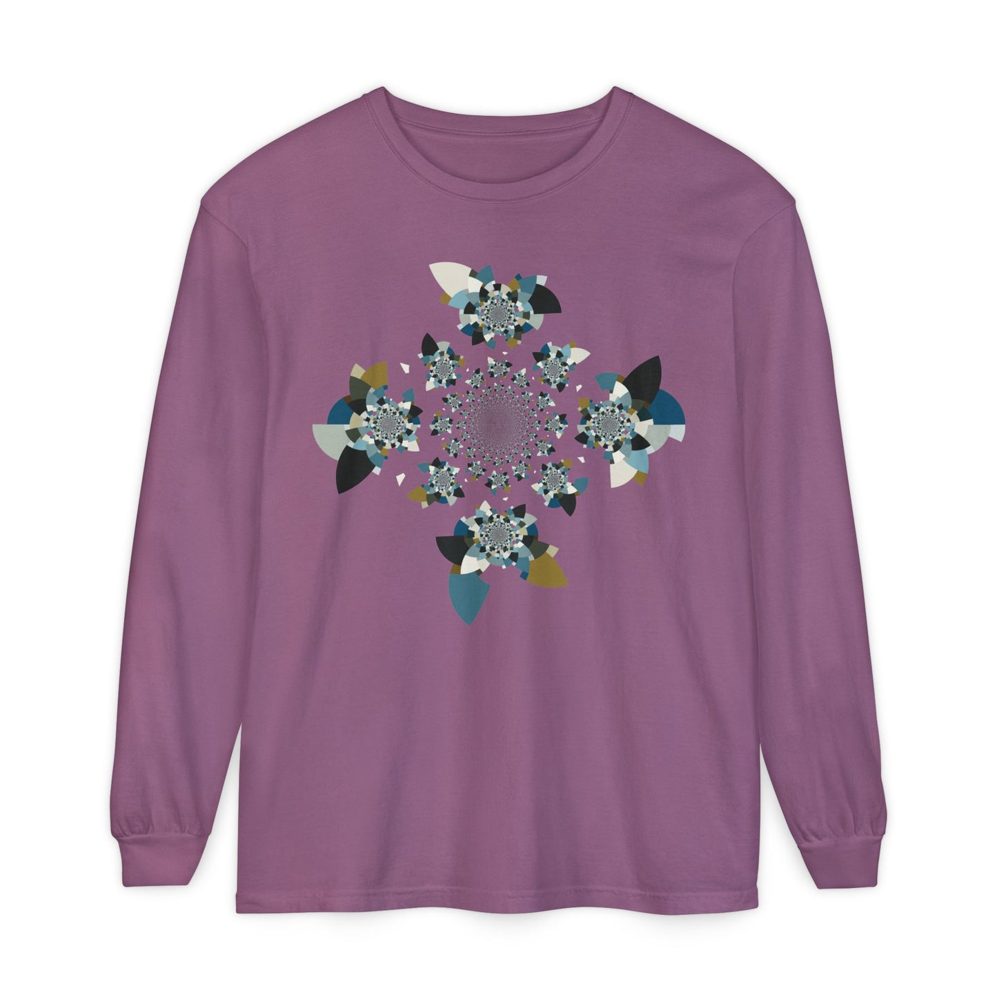 Unisex Long Sleeve T-Shirt "FLORAHEDRON" Perfect for Casual Comfort and Unique Style