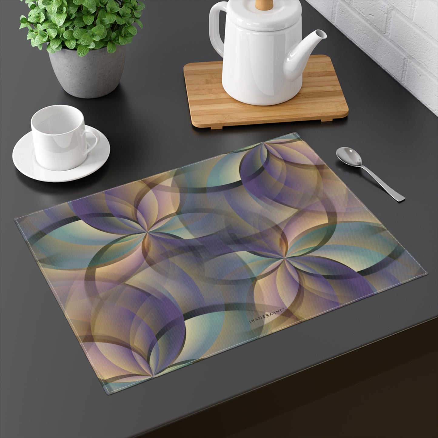 "FLORA" col Resort Placemat Jhane Barnes custom design