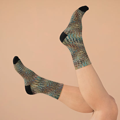 Recycled Poly Socks  "PRISM" Jhane Barnes custom design