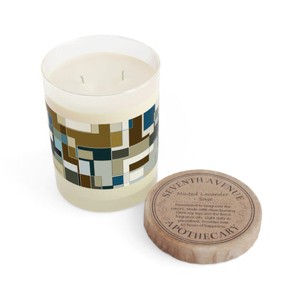 "POLYOMINOES"  col. Mint Chocolate  Scented Candle - choose from three scents, 11oz