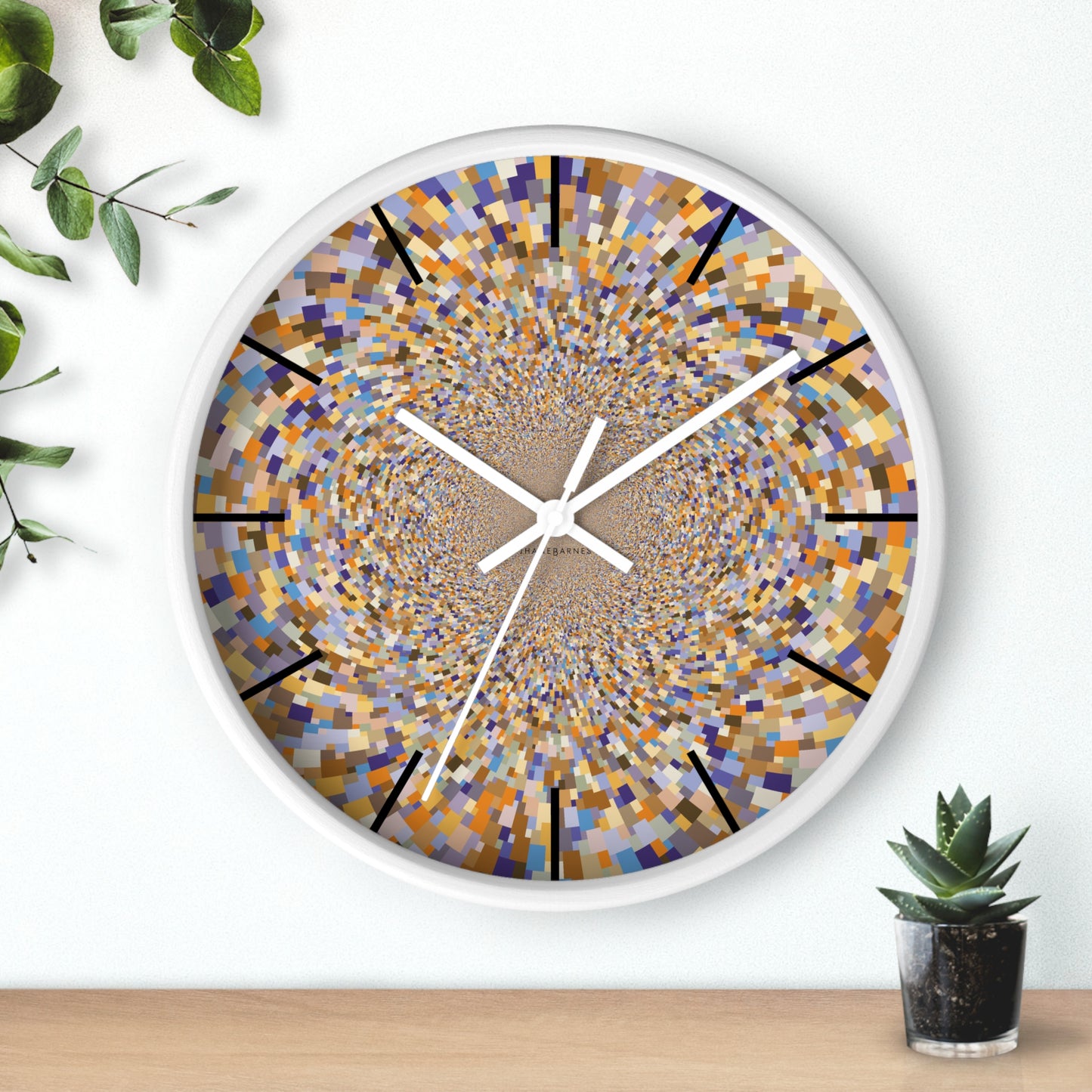 "SCHADTT" JB custom designed Wall Clock  *click to select your base color + hands that best matches your space