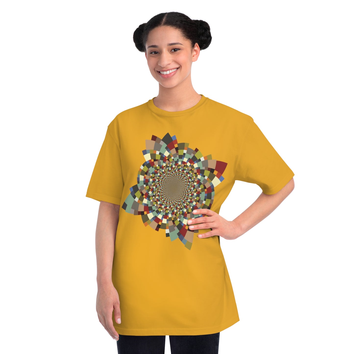 Organic Unisex Classic T-Shirt with Vibrant Schatt Pattern (multiple colors)