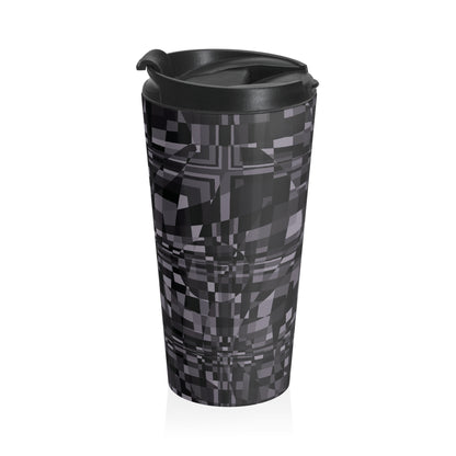 "QUAD"  Col Charcoal - Stainless Steel Travel Mug