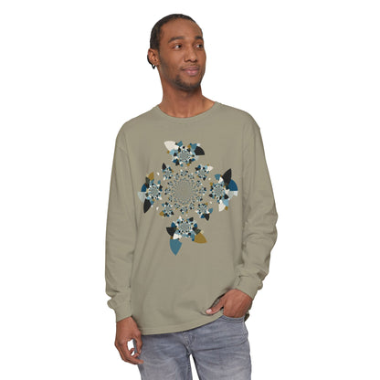 Unisex Long Sleeve T-Shirt "FLORAHEDRON" Perfect for Casual Comfort and Unique Style