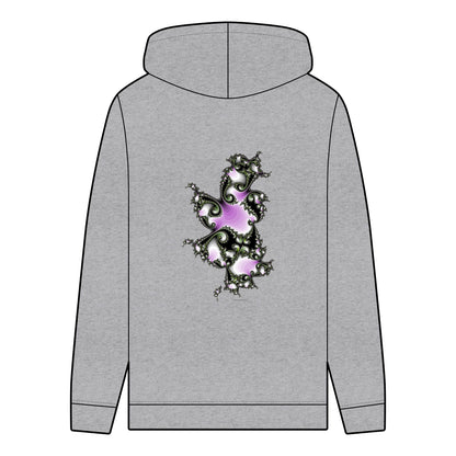 Men's Organic Hoodie with "FRACTALE" Pattern