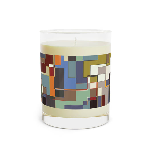 "POLYOMINOES"  col. Varicolor  Scented Candle - choose from three scents, 11oz