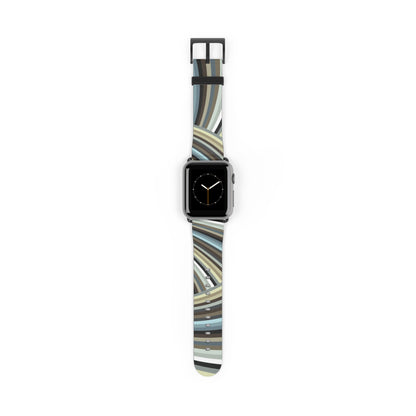 Vibrant Watch Band "STRIPE INVERSION" col. Mint Chocolate Sport Strap for Fitness Lovers