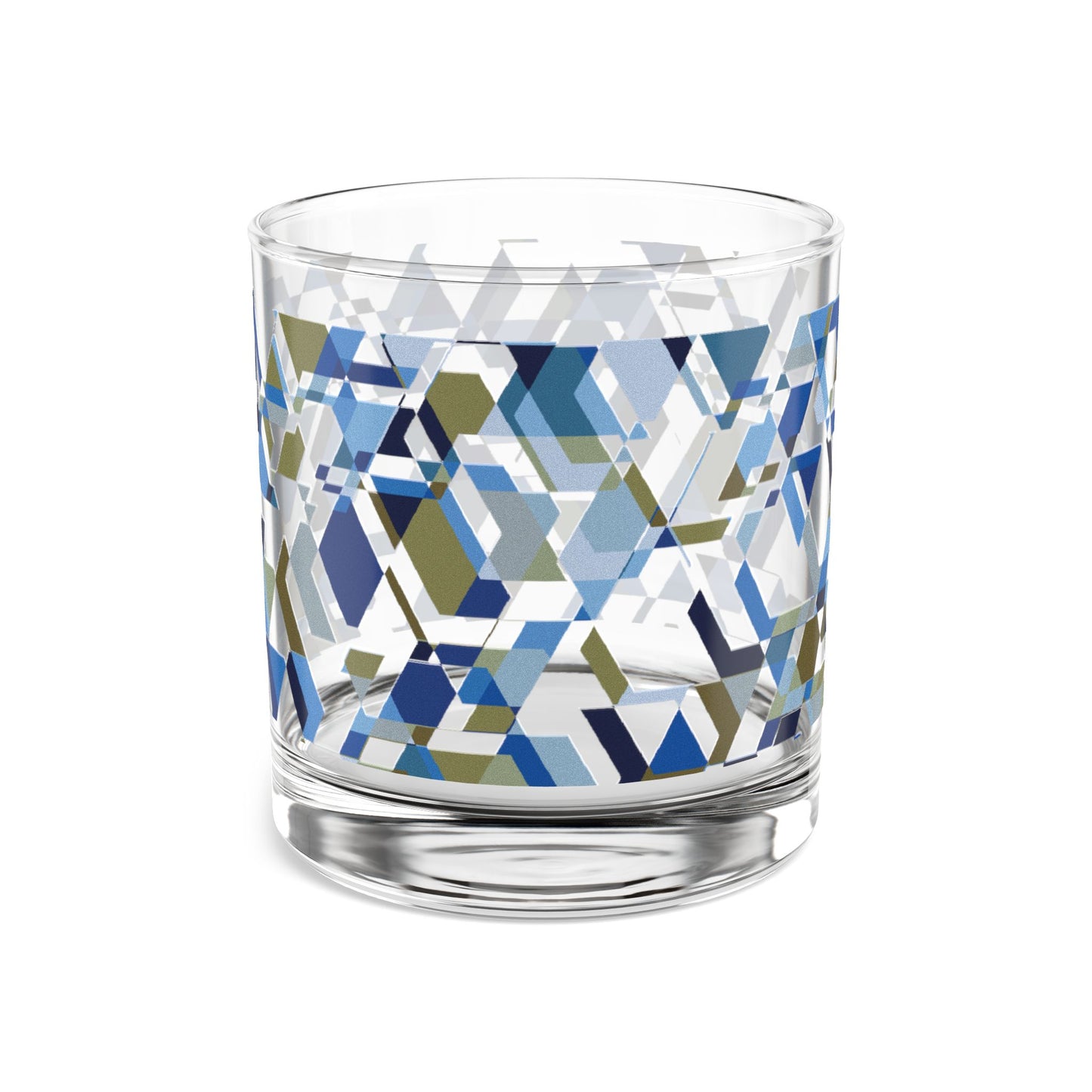 "HEXES"  Blue Jeans - JB custom designed glass, 10oz