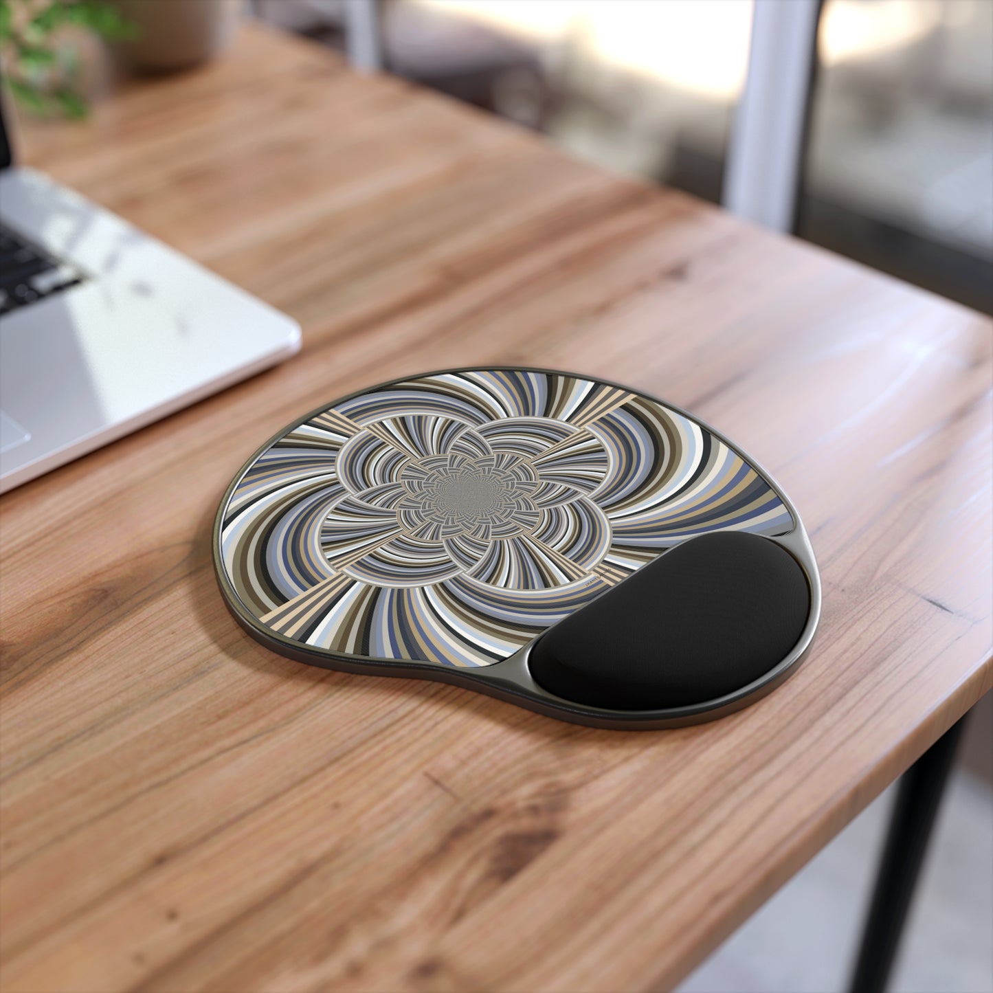 Mouse Pad With Wrist Rest "STRIPE INVERSION"