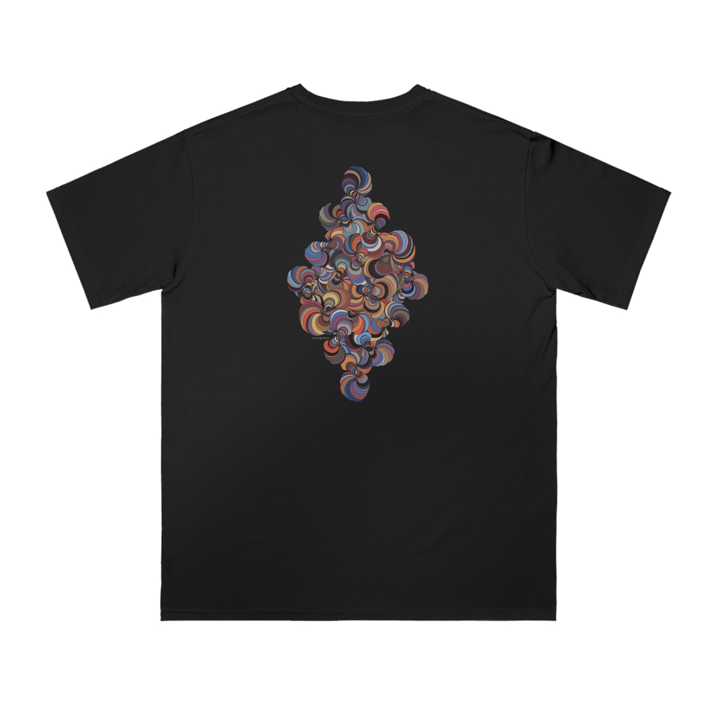 Organic Unisex Classic T-Shirt with Vibrant Fractal Medallion Pattern