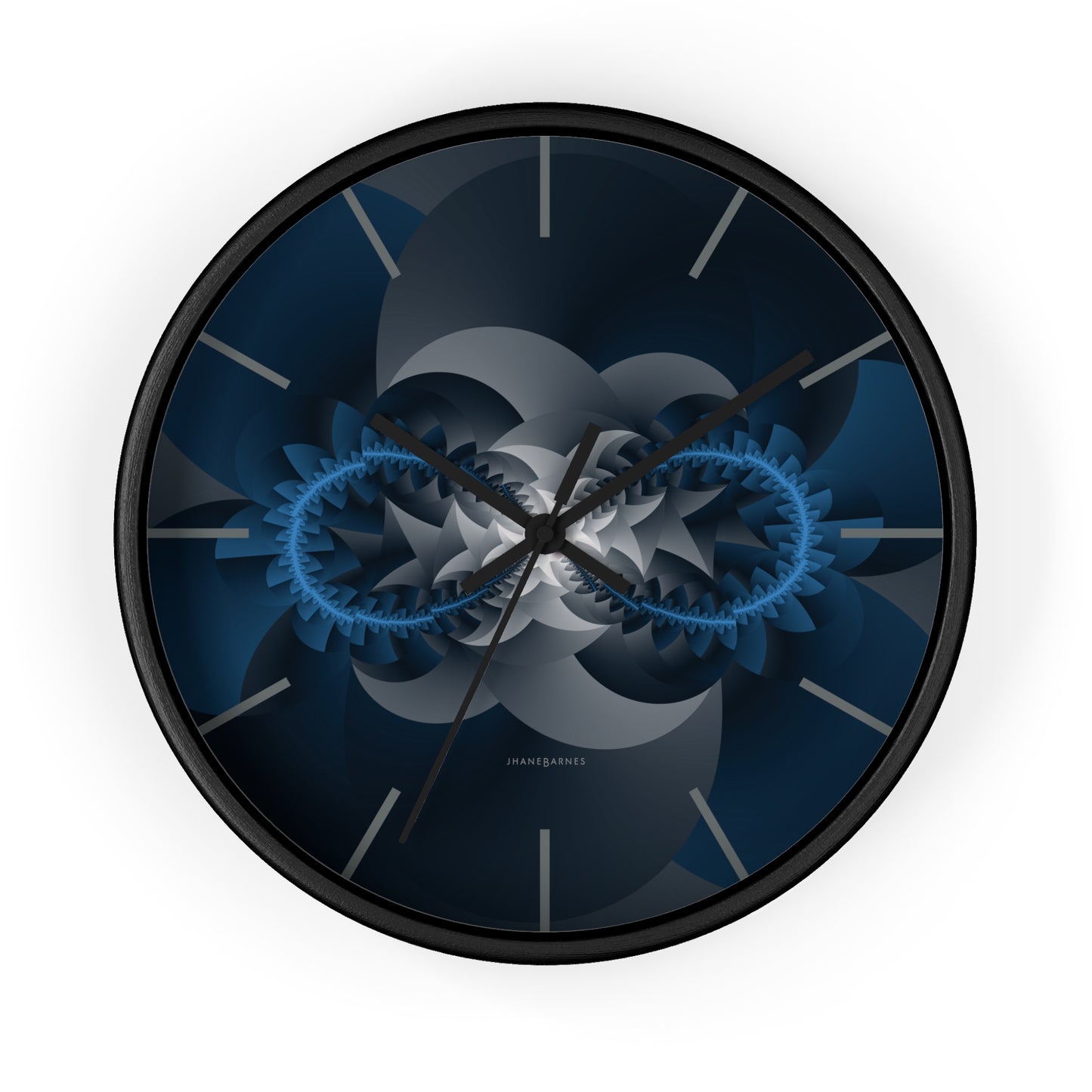 "INFINITY"  col. Midnight Blue, a Jhane Barnes custom designed Wall Clock