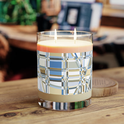 "GRIDWRAP"  col. Celestial  Scented Candle - choose from three scents, 11oz