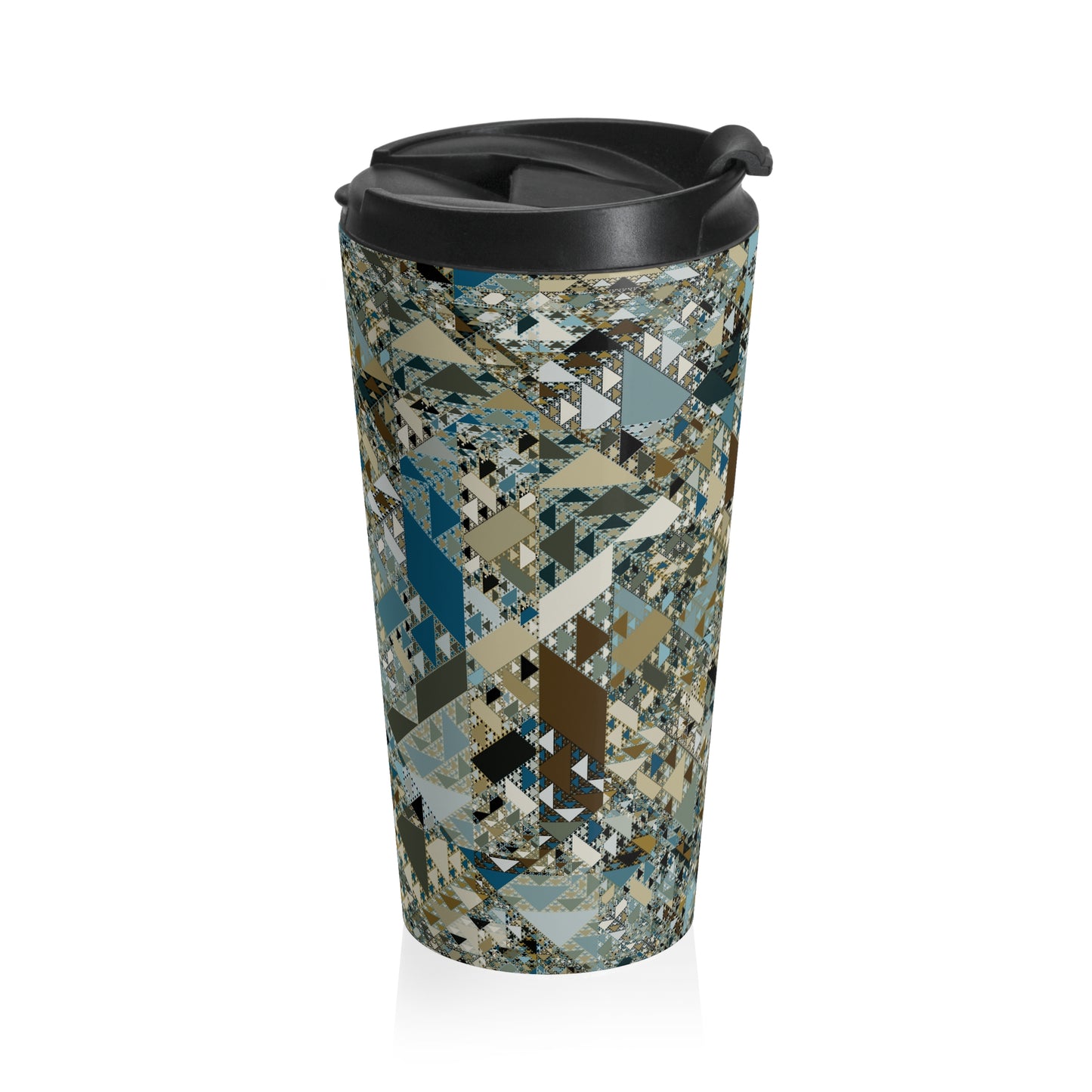 "SIERPINSKI"  Stainless Steel Travel Mug