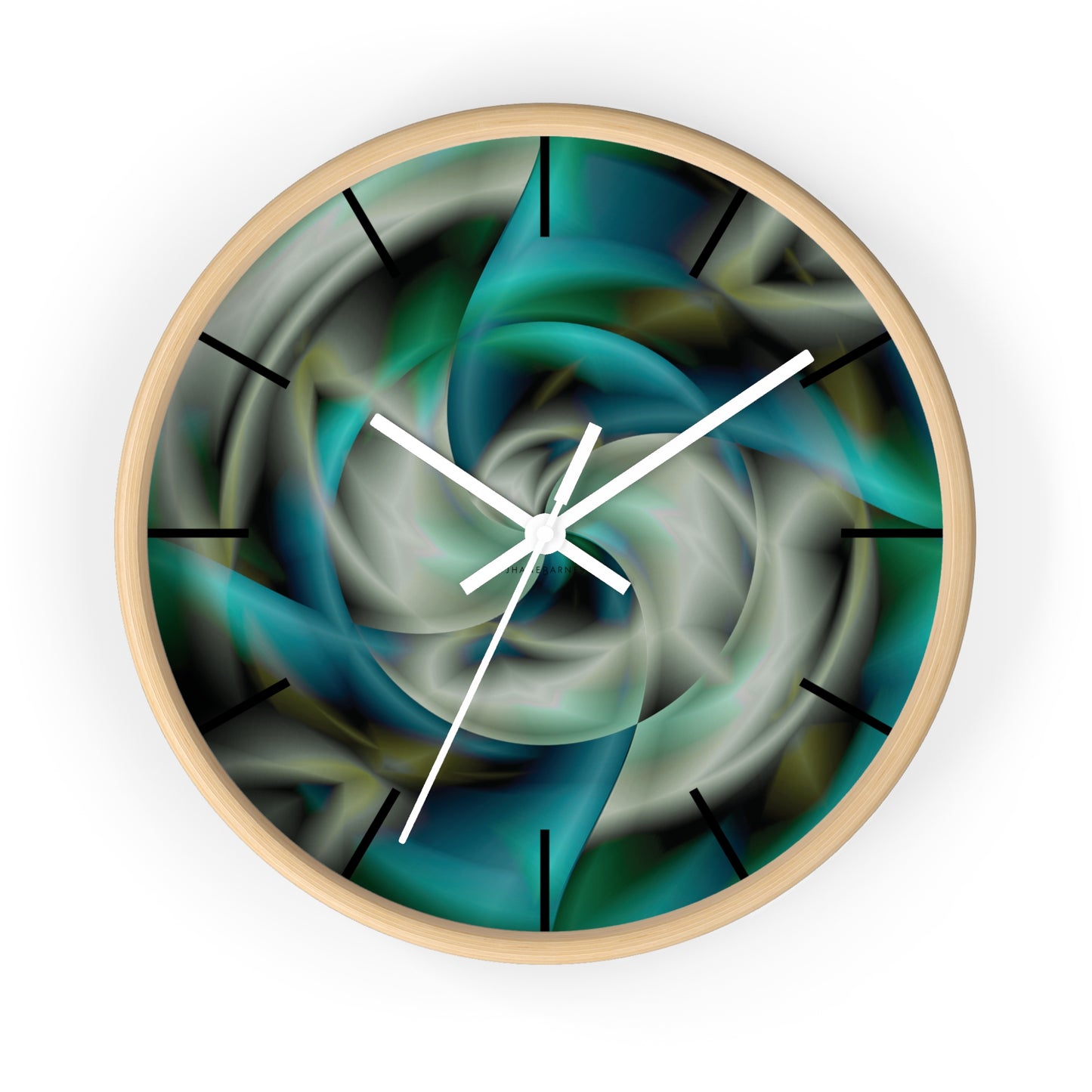 "JHANE'S WORLD" JB custom designed Wall Clock  *click to select your base color + hands that best matches your space