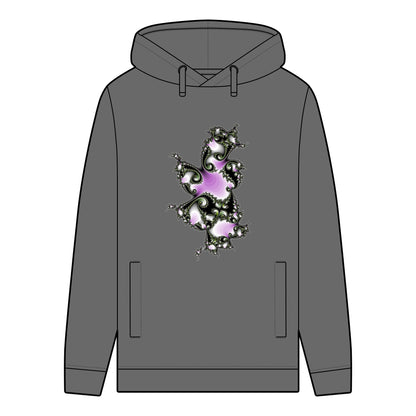 Men's Organic Hoodie with "FRACTALE" Pattern