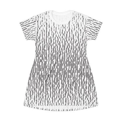 Casual Comfort T-Shirt Dress "ZEBRA" col. Black and White