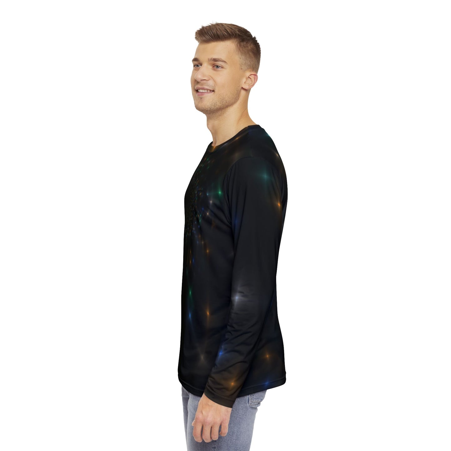 Long Sleeve Shirt for Men "STELLAR UNIVERSE" Design